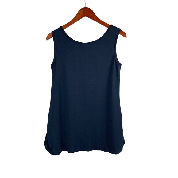 Attitudes By Renée Womens Navy Sleeveless Tank Top S - Picture 2 of 4